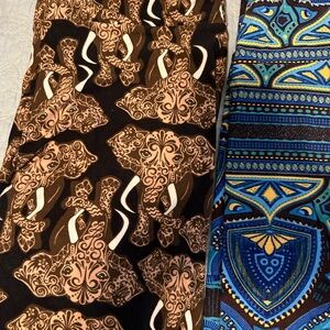 LuLaRoe Tall & Curvy tights. 4 pair